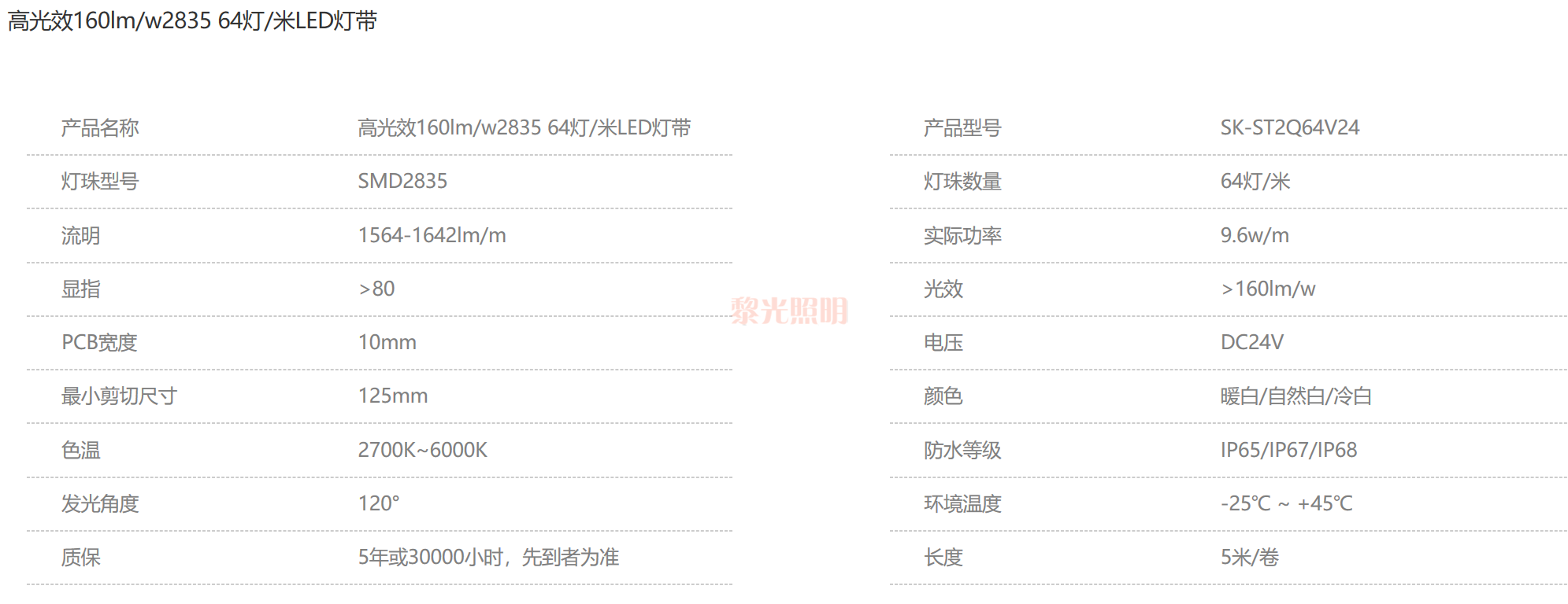 高光效系列24V低压软灯带2835led strip light详情图1