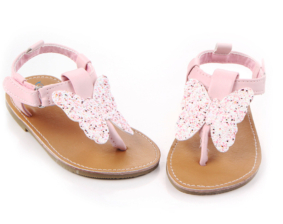 Summer new butterfly sandals, baby shoes, anti-slip plastic-soled baby shoes and sandals detail image 3