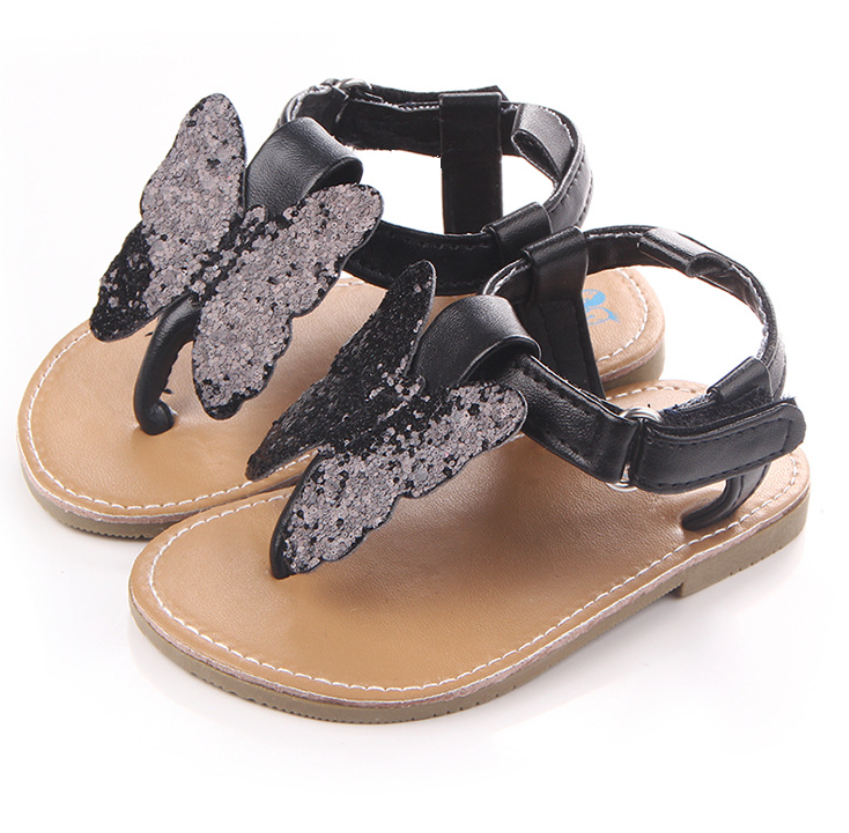 Summer new butterfly sandals, baby shoes, anti-slip plastic-soled baby shoes and sandals detail image 2