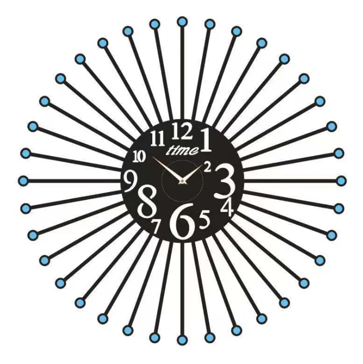 Yiwu's high-quality three-dimensional acrylic decorative creative diamond wall sticker wall clock diy fashionable wall clock detail image 3