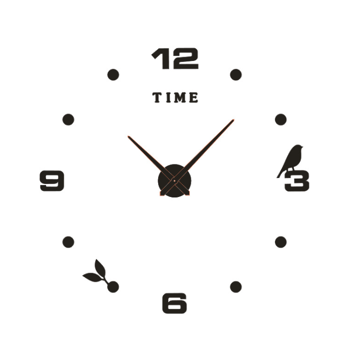 New 3D wall clock with a diameter of 80CM from Yiwu, DIY fun clock, creative wall sticker clock detail image 3