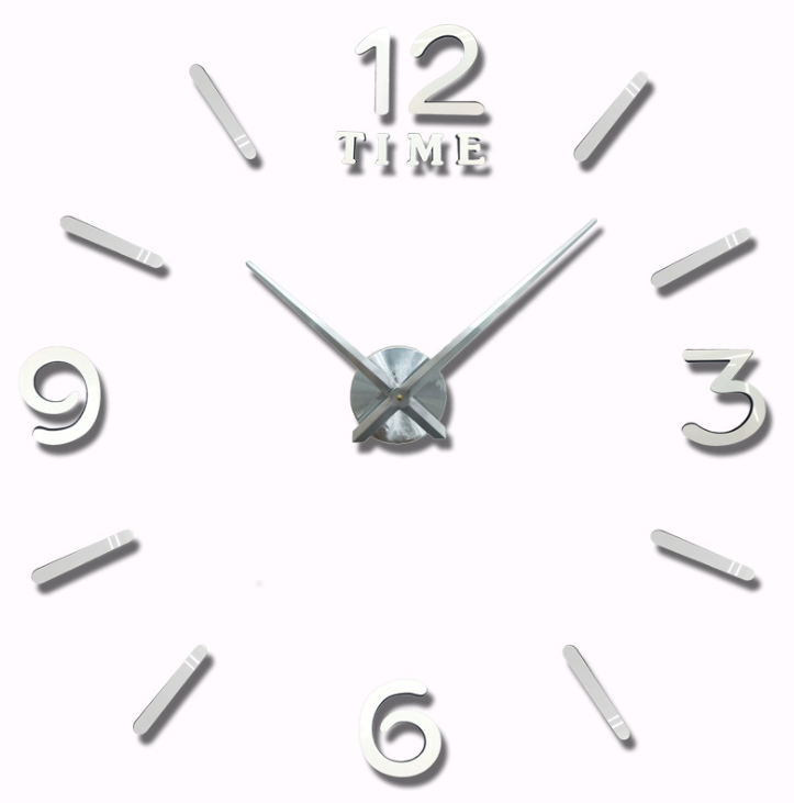 New 3D wall clock with a diameter of 80CM from Yiwu, DIY fun clock, creative wall sticker clock detail image 4