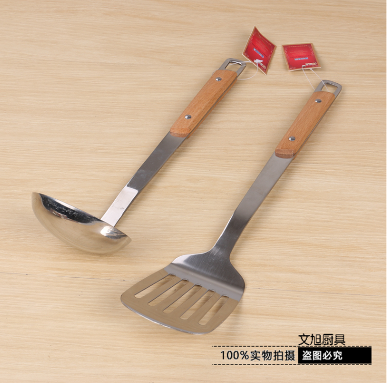 Yiwu quality stainless steel kitchenware, thickened soup spoons, spatulas, cooking spatulas, cookware, cooking tools, kitchenware pic 3