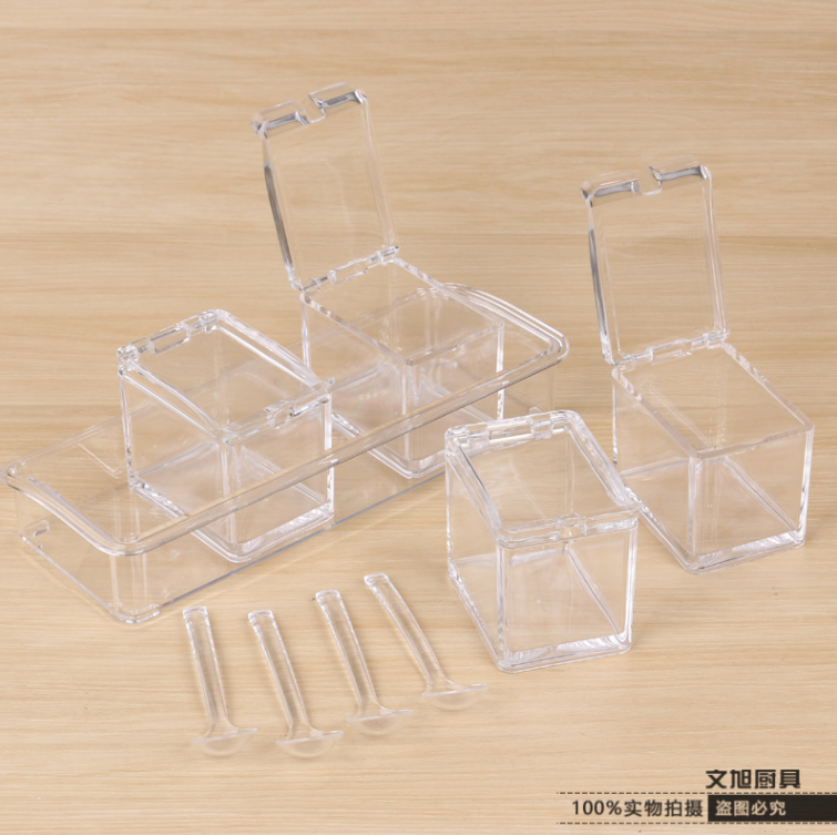 义乌好货 厨房用品塑料调味盒 四格组合式调料盒 调味罐详情图3