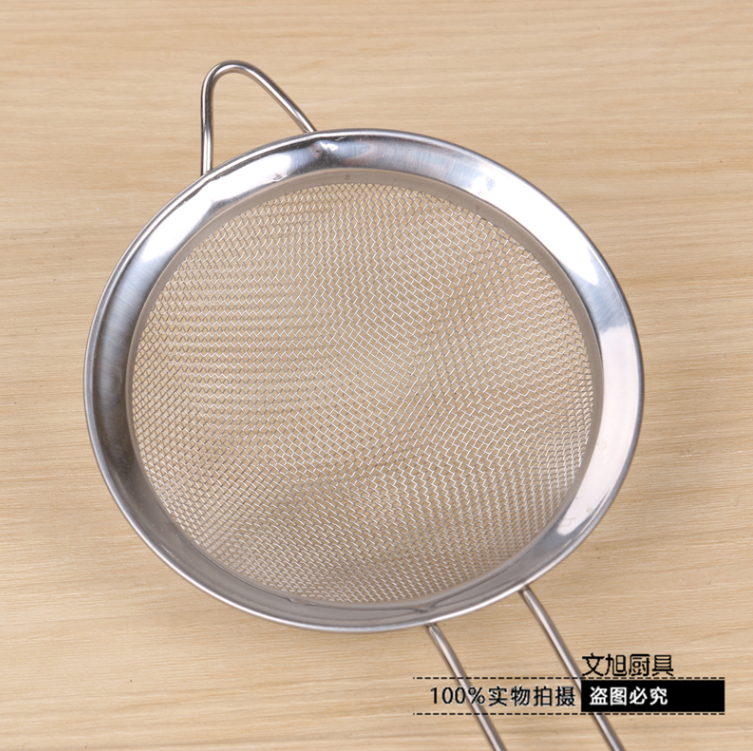 义乌好货 不锈钢过滤勺面粉筛 漏勺 网勺火锅勺隔油网燕窝勺7CM详情2
