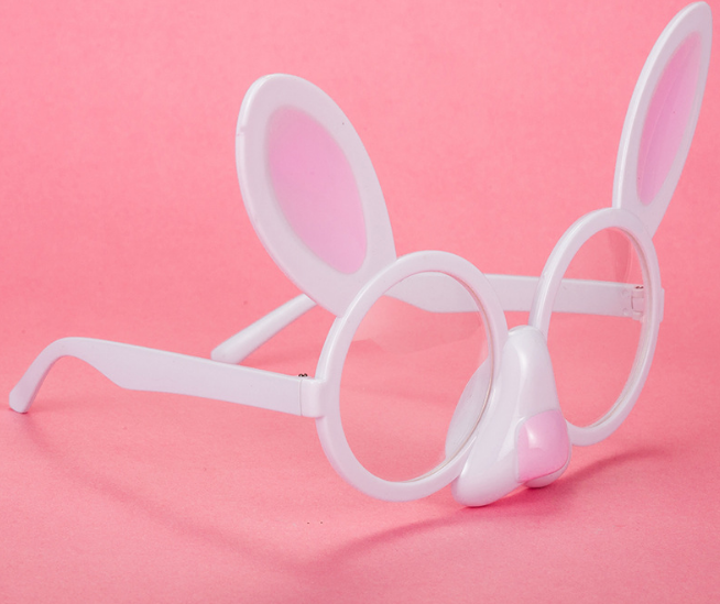 兔子派对眼镜粉色白兔面具眼镜复活节派对搞怪眼镜聚会详情图3
