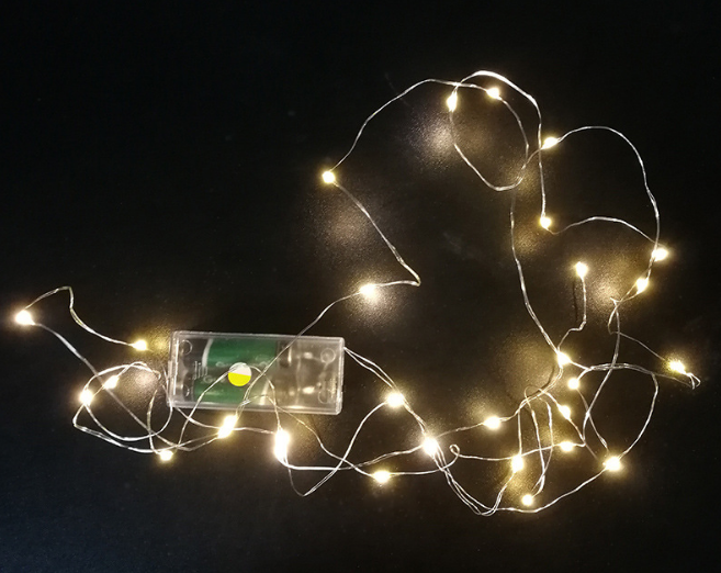 厂家彩灯led铜丝灯串 电池盒圣诞节装饰气球灯波波球灯铜线灯串详情图3