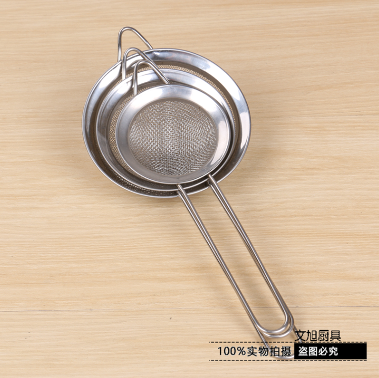 义乌好货 不锈钢过滤勺面粉筛 漏勺 网勺火锅勺隔油网燕窝勺7CM详情1