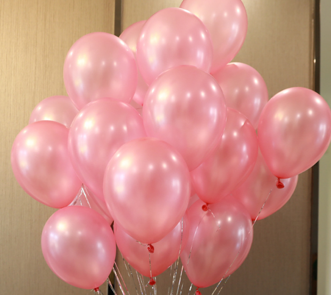 10-inch 1.5G thickened round pearlescent latex balloons for wedding and birthday decoration detail image 1