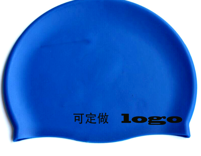 Silicone swimming cap, adult silicone swimming cap, custom LOGO, long hair ear protection silicone swimming cap detail image 3
