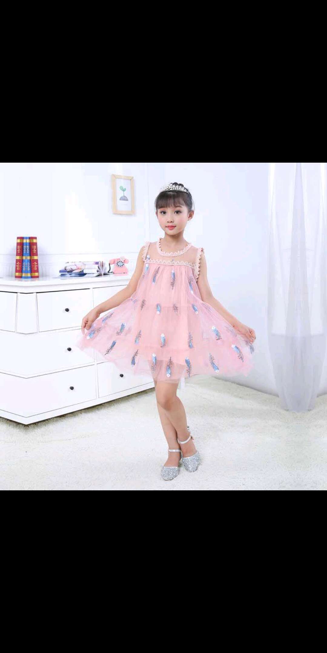 Summer children's clothing, girls' princess dress, tulle dress Application Scenario