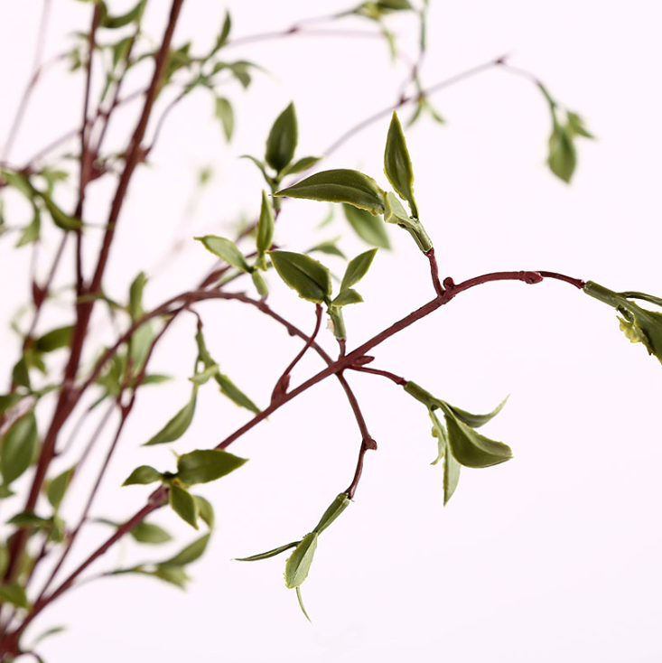 Yiwu quality products: Simulated willow leaf buds, willow twigs, green leaves, indoor studio shooting props, simulated branches pic 1