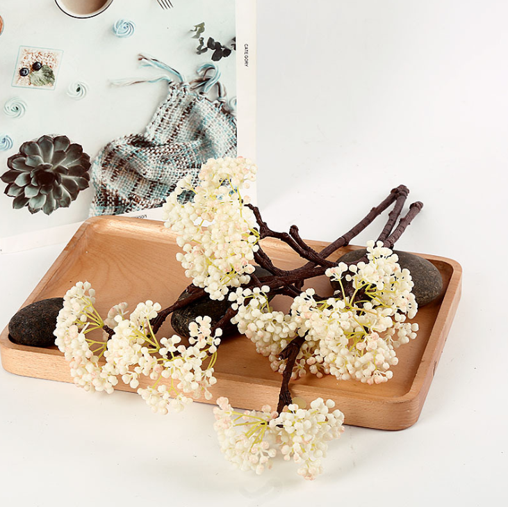Yiwu quality home Accessories: Short branches, beans, fruits, Nordic artificial flowers, silk flowers, artificial flowers pic 4