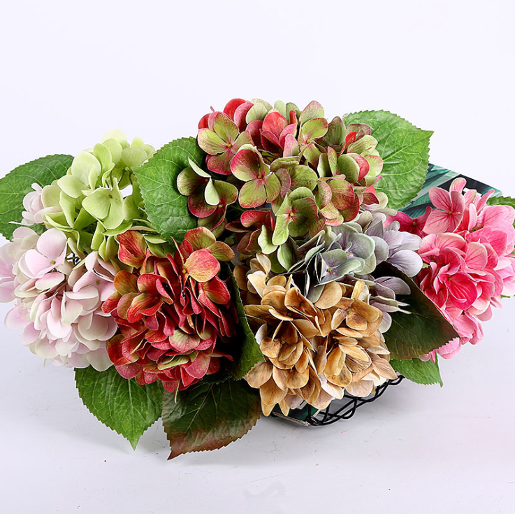 Yiwu high-quality simulation hydrangea 3D printed simulation flower, wedding hydrangea, home decoration, photography props pic 4