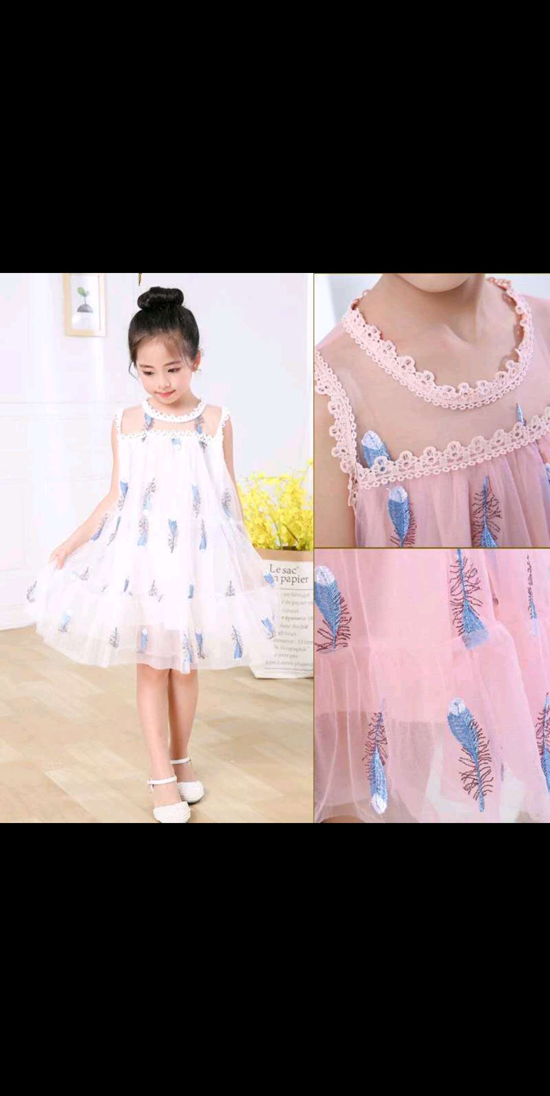 Summer children's clothing, girls' princess dress, tulle dress