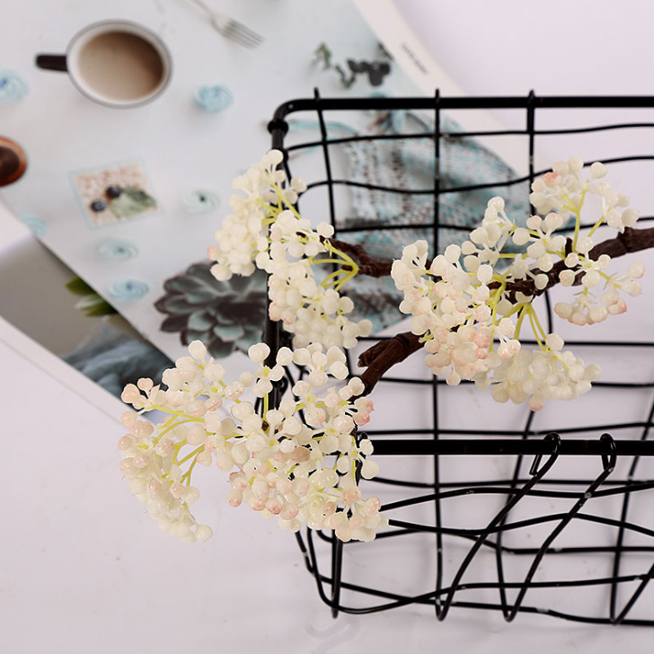 Yiwu quality home Accessories: Short branches, beans, fruits, Nordic artificial flowers, silk flowers, artificial flowers pic 2