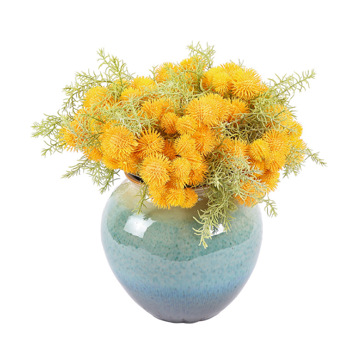 Yiwu quality artificial green plants, bunches, road through, bunches for home and wedding decoration, artificial plants, plastic artificial fruits, fruits, garden landscape display Windows, and green plant wall decoration accessories pic 3