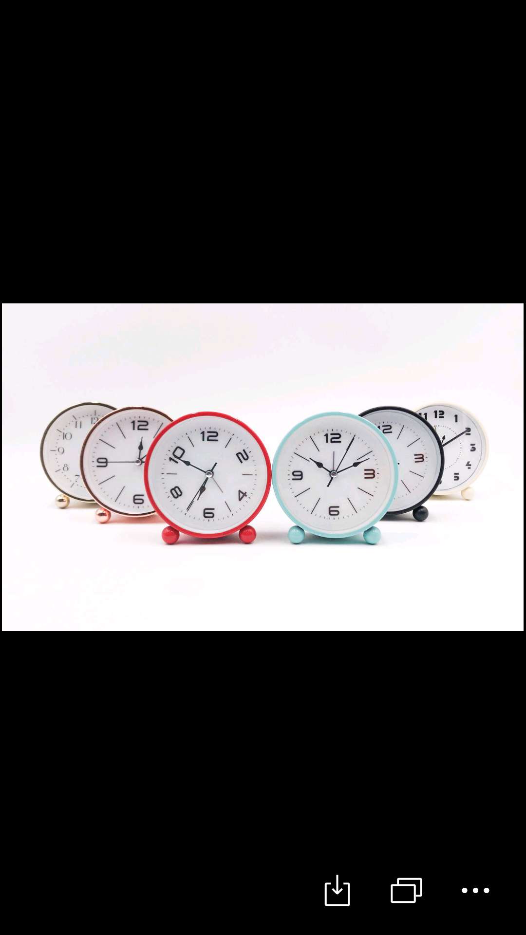 Simple And Generous Metal Fashion Small Alarm Clock