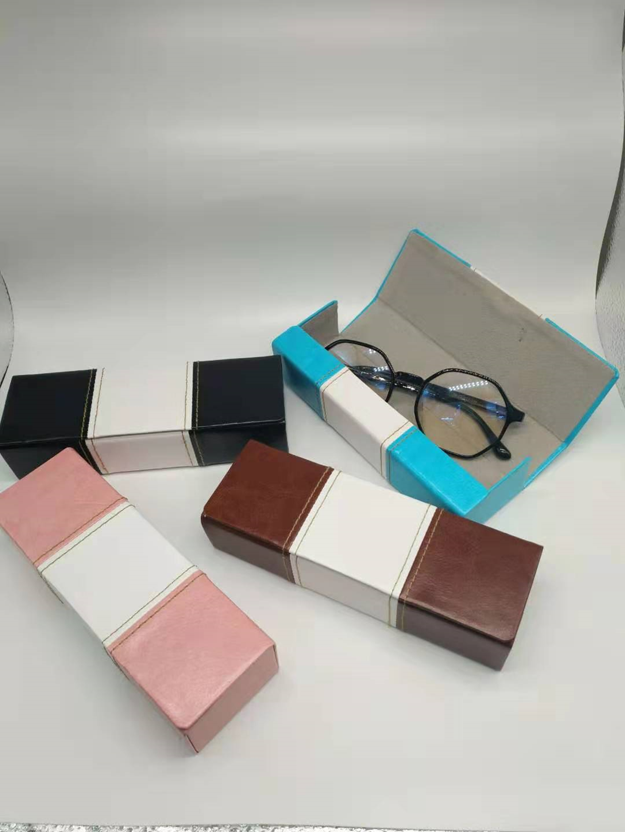 义乌好货 手工眼镜盒 新款近视眼镜盒 墨镜眼镜盒详情图2