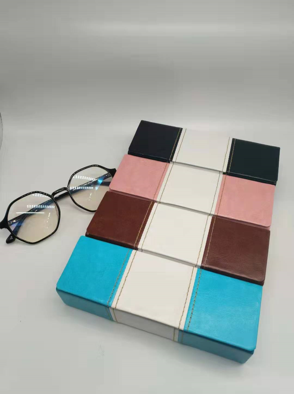 义乌好货 手工眼镜盒 新款近视眼镜盒 墨镜眼镜盒详情图3