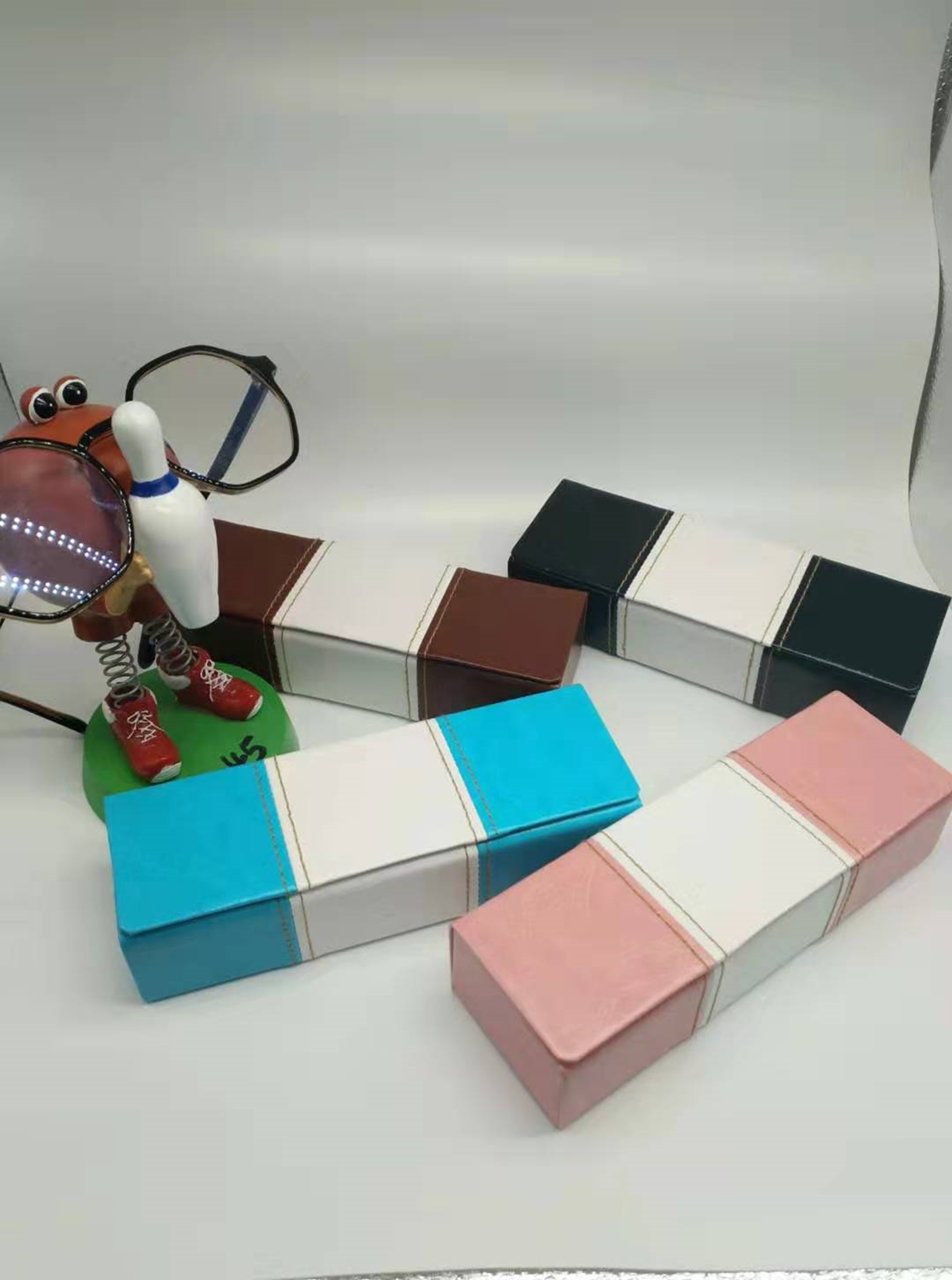 义乌好货 手工眼镜盒 新款近视眼镜盒 墨镜眼镜盒详情图1