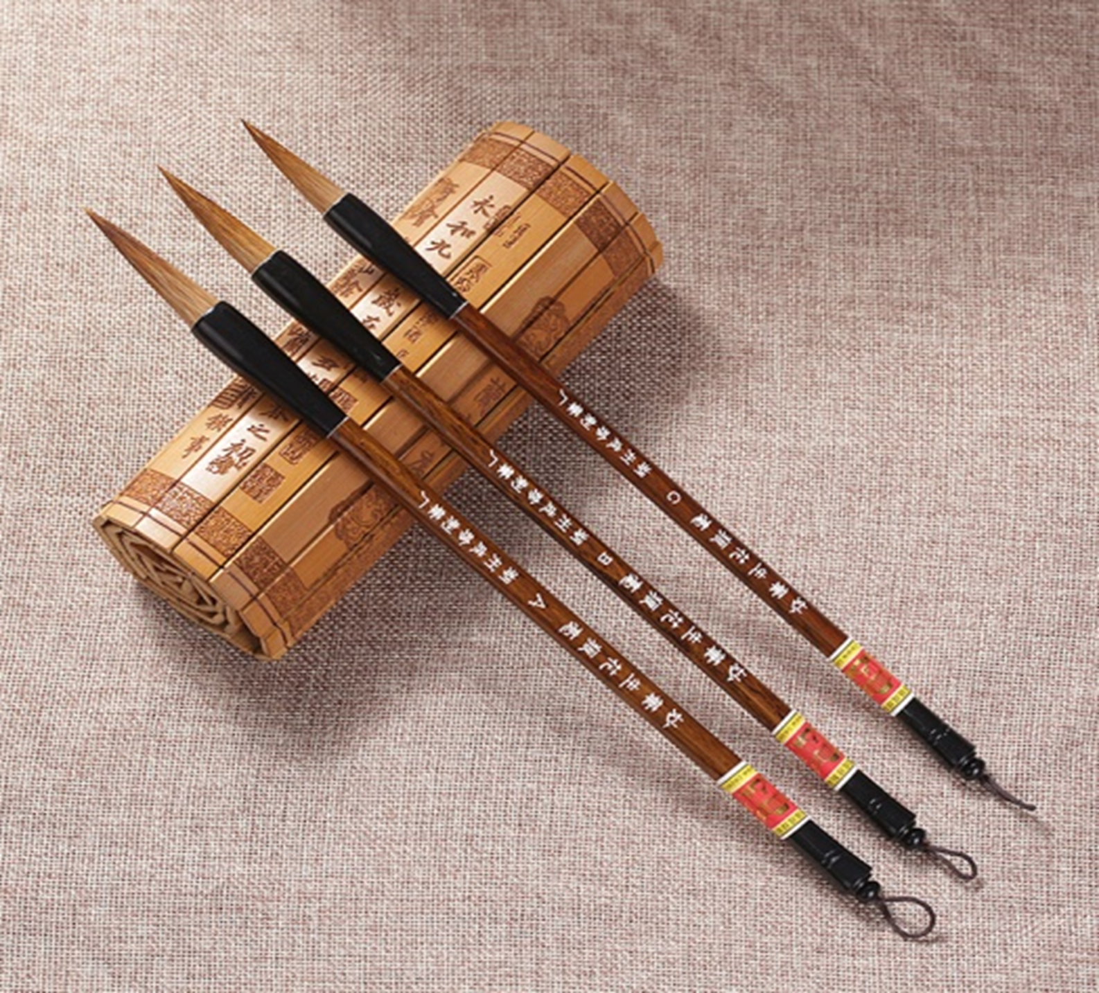 Yiwu Good Goods Chengzhen brand writing brush, "Miao Bi Sheng Hua ABC Wolf-Hair Hybrid Brush", Shanlian Lake Medium size full figure