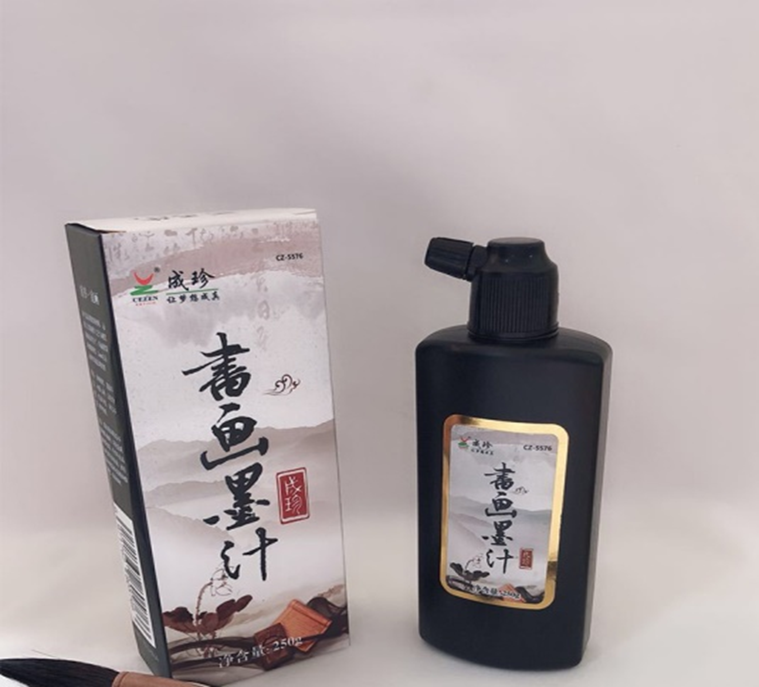 Yiwu Fine Goods Treasure - Beginner's Calligraphy and Painting Practice Ink, Four Treasures of the Study, Special Ink for Writing Brushes, cz-5576, 250g Specification drawing