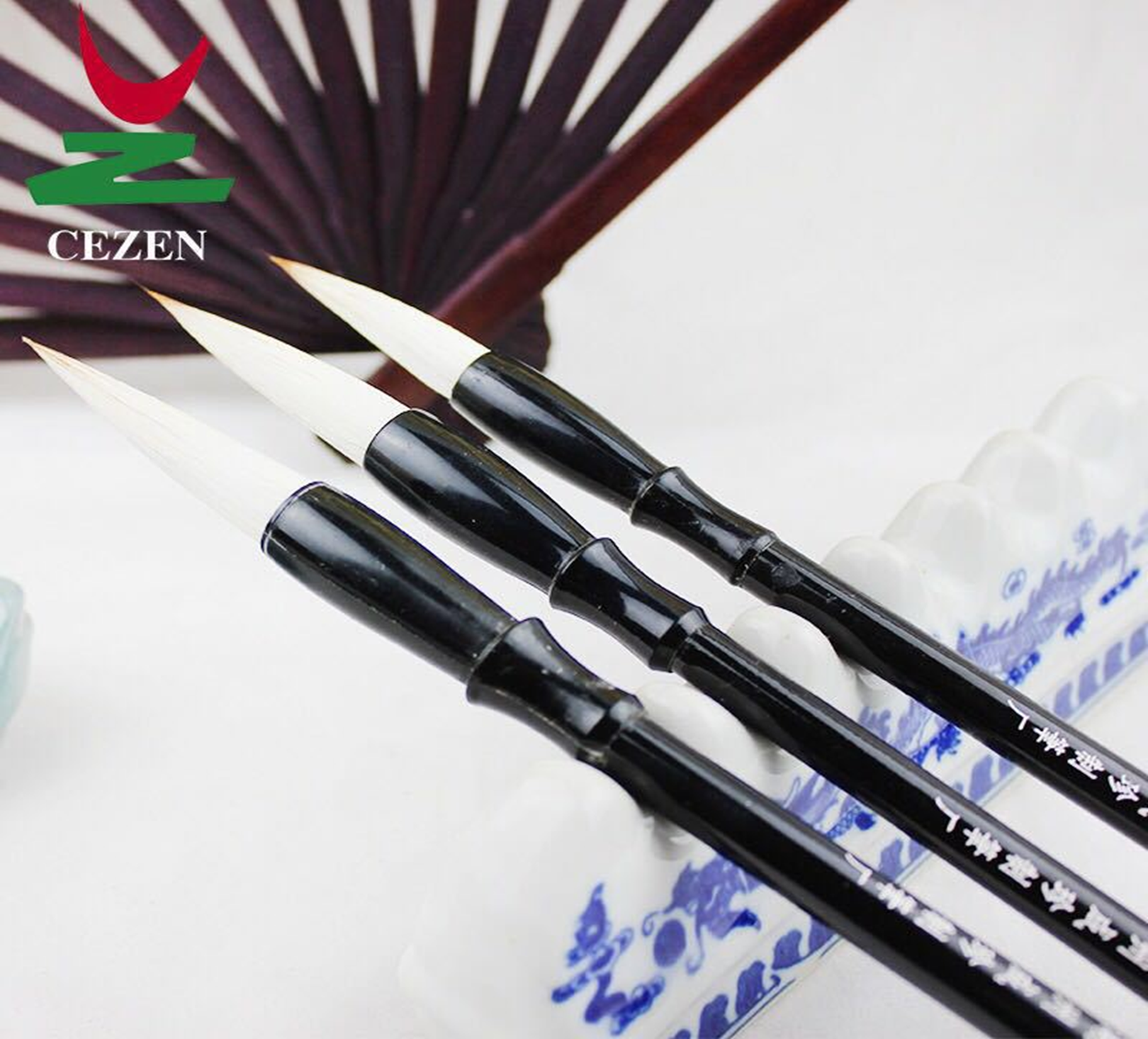 Yiwu's fine Chengzhen brand dual-brush calligraphy and painting brush, medium-sized brush detail image 1