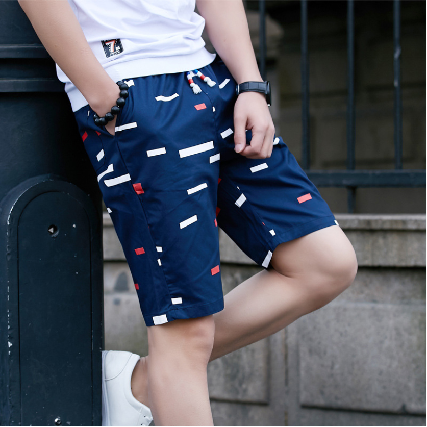 Yiwu Good Goods 2019 Best-selling summer men's casual Pants, pure cotton sports shorts, men's capri pants, Korean version detail image 3
