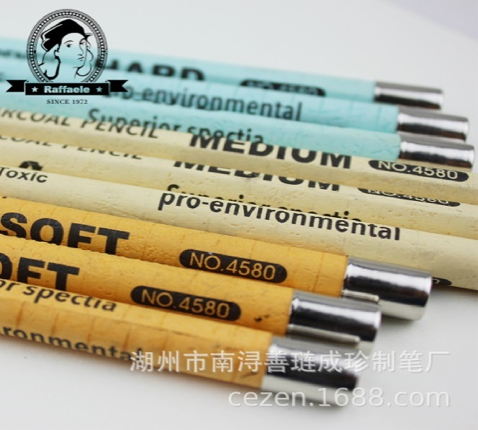 Yiwu quality hand-pulled wire charcoal pen, eco-friendly charcoal pen, soft to hard without core, quick sketch and drawing pencil 4580, soft to hard details Picture