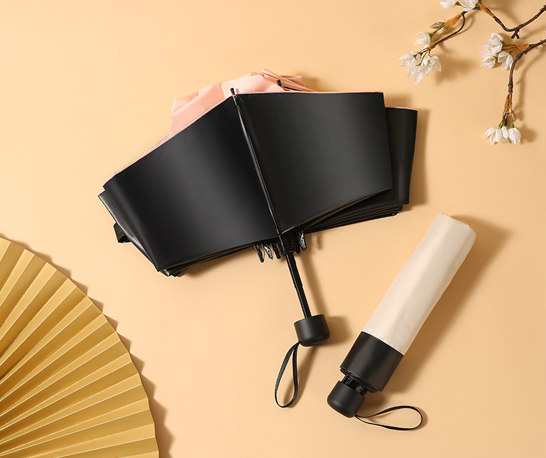 Yiwu Good Sunshade Uv Protection Female Compact Rain And Sunshine Portable Vinyl Umbrella details Picture