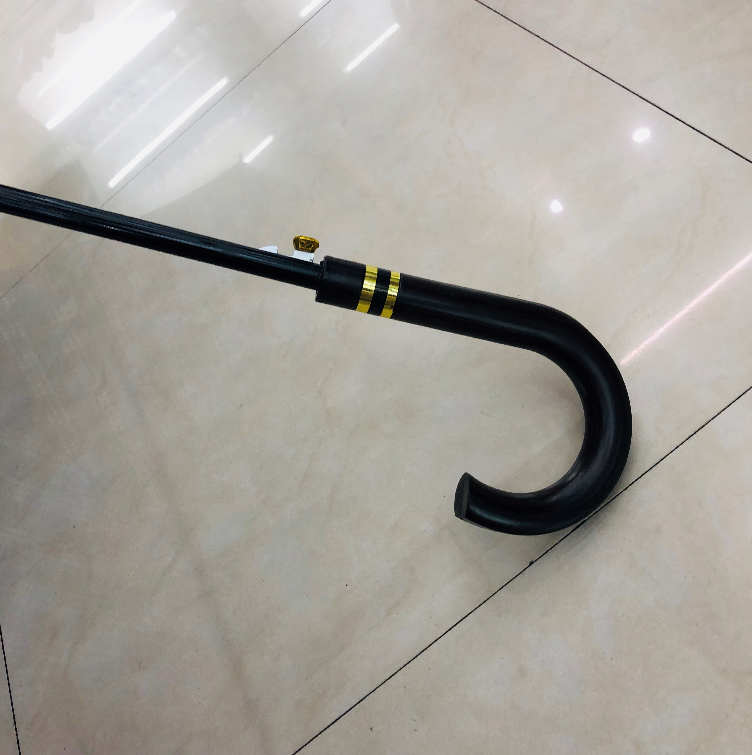 Yiwu Good Goods Business Umbrella Increase Wind Resistance Umbrella Pure Color Long Handle Straight Rod Manual Golf Umbrella Specification drawing