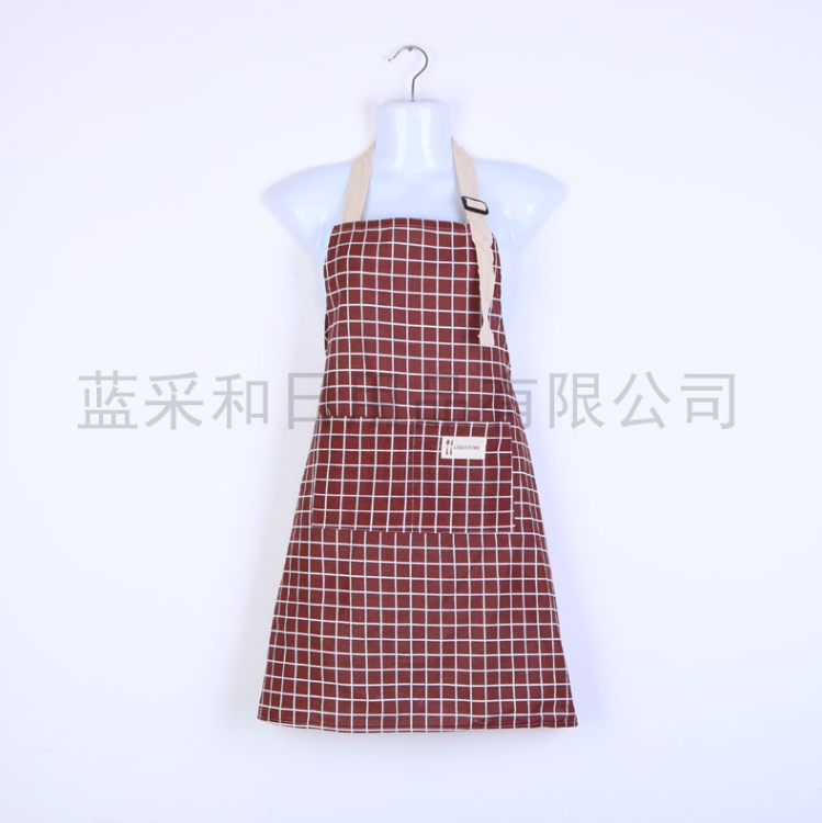 Yiwu quality Korean-style fashionable aprons for girls, cute kitchen aprons, cooking work clothes, coveralls and girders pic 2