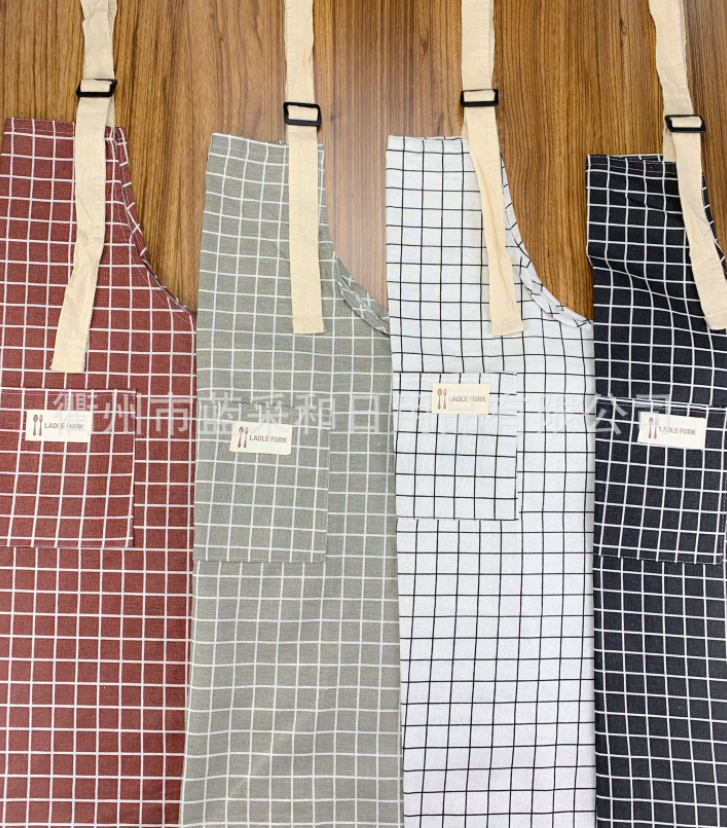 Yiwu quality Korean-style fashionable aprons for girls, cute kitchen aprons, cooking work clothes, coveralls and girders pic 3