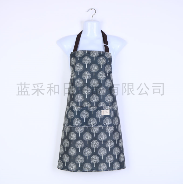 Yiwu quality Korean-style fashionable aprons, kitchen waterproof and oil-proof, home cooking and housework waist wraps, men's and women's work clothes detail image 1