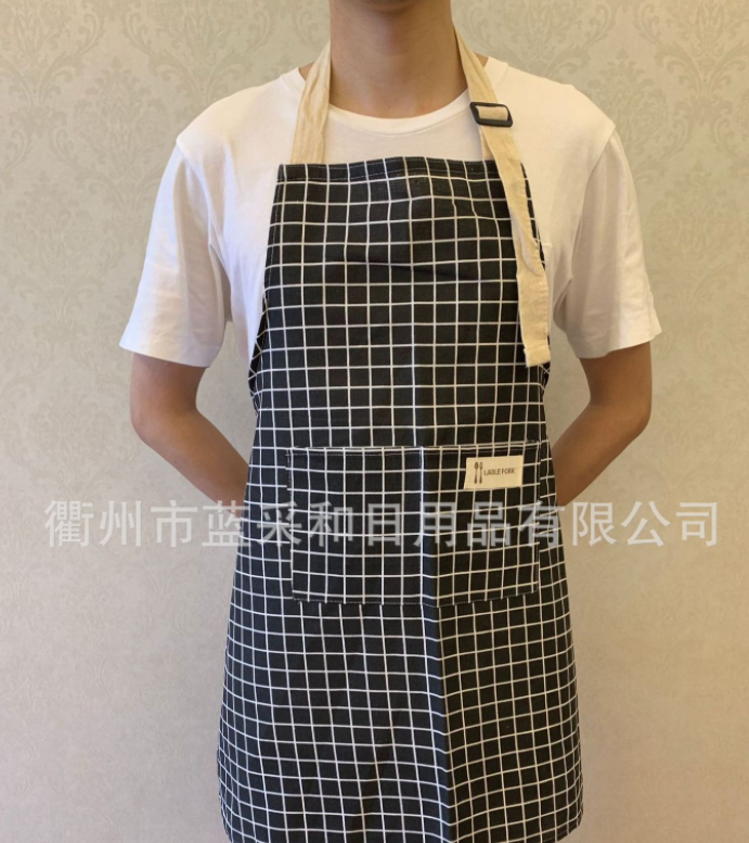 Yiwu quality Korean-style fashionable aprons for girls, cute kitchen aprons, cooking work clothes, coveralls and girders pic 1