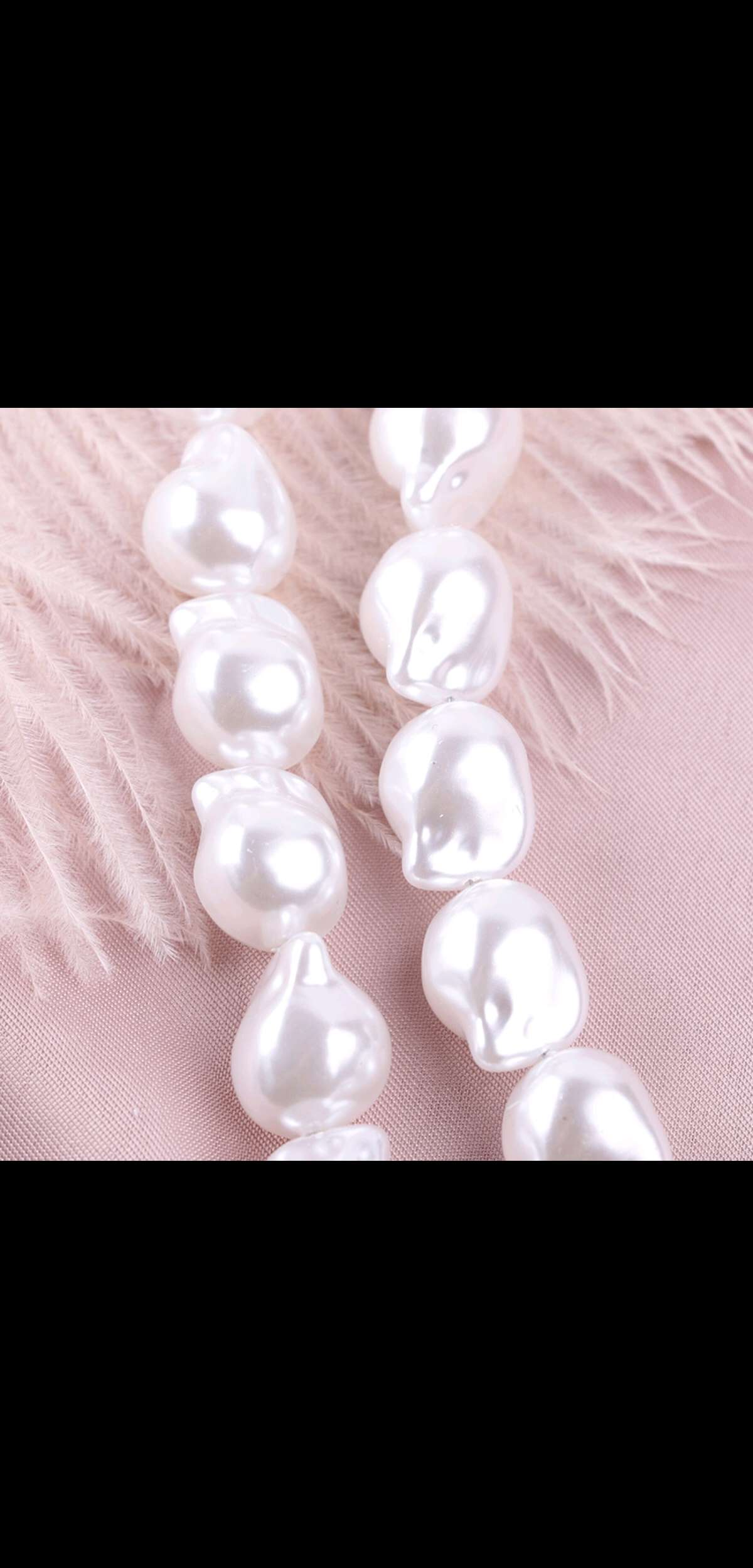 Baroque-shaped pearls 19×19 Specification image