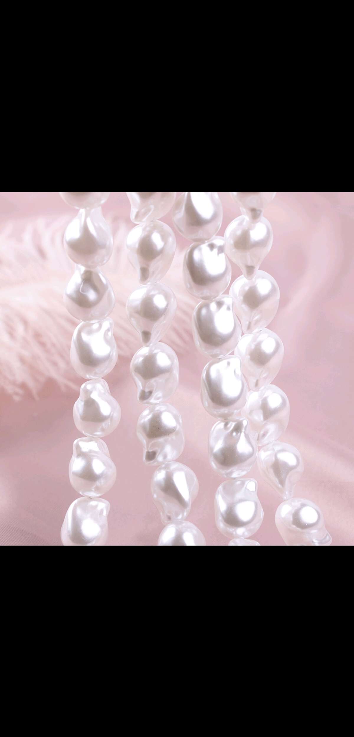 Baroque-shaped pearls 19×19 details Picture