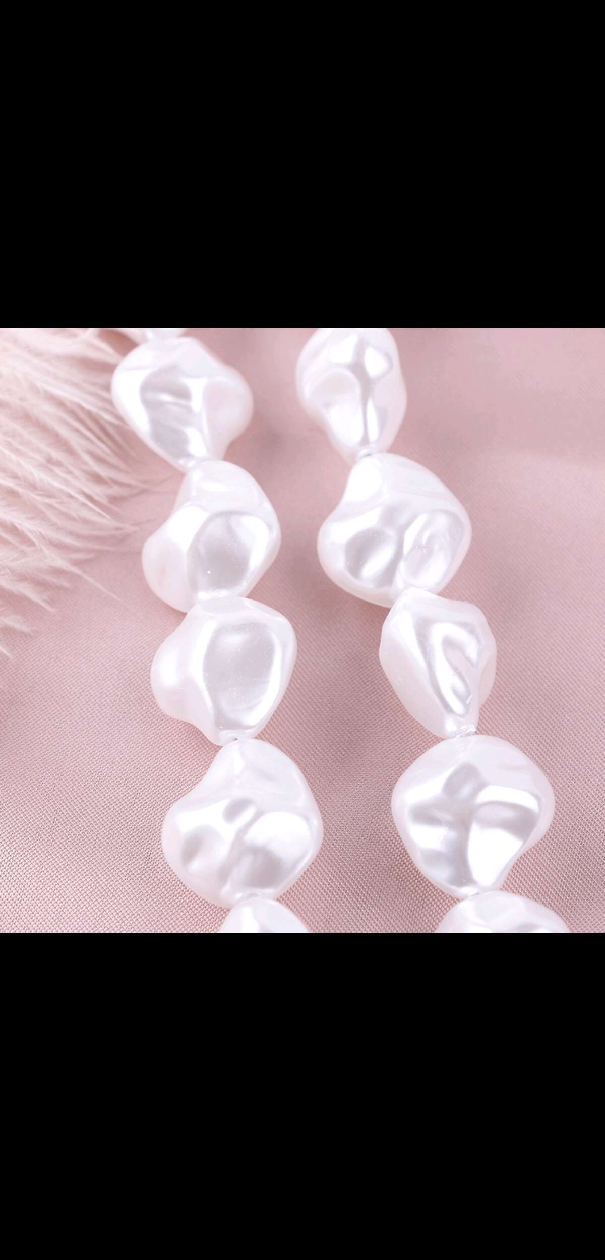 Baroque-shaped pearls 18×20 Item Picture