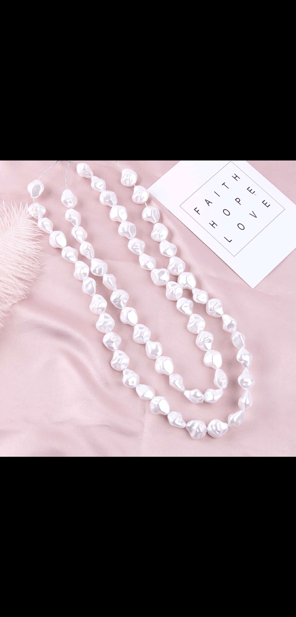 Baroque-shaped pearls 19×19 Application Scenario