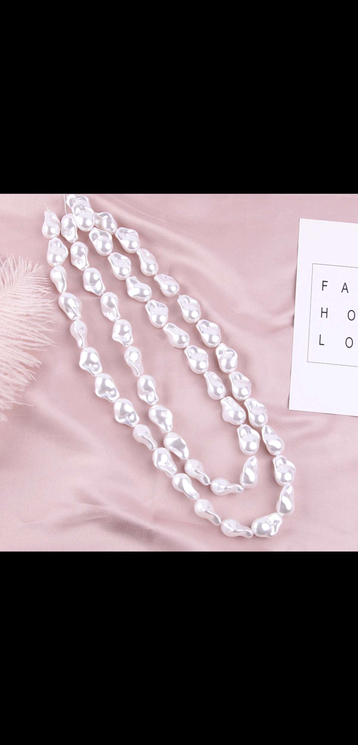 Baroque-shaped pearls
