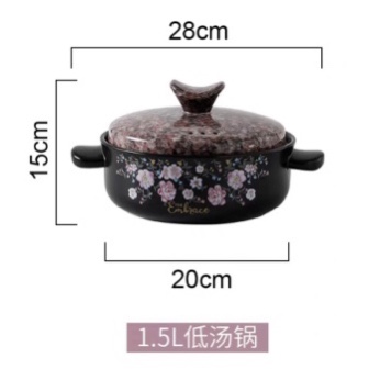 （1702））3升耐高温砂锅玛瑙盖.每箱4详情图1