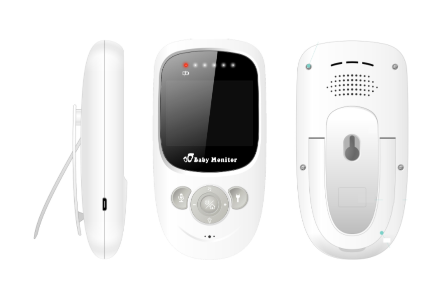新款4.3寸无线宝宝看护器，baby monitor，双向对讲温度显示详情2