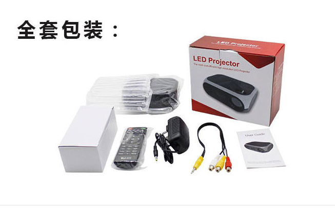 投影仪2019迷你1080高清家用休闲投影机HDMI USB TF多媒体投影仪详情13