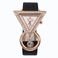 爆款创意三角形莱茵石镶嵌女士磨砂表带手表时尚石英女18820/60图