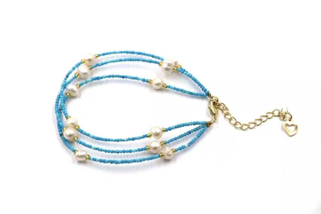 Afghan lapis lazuli 2mm barrel bead bracelet, American pine 2mm necklace Specification image