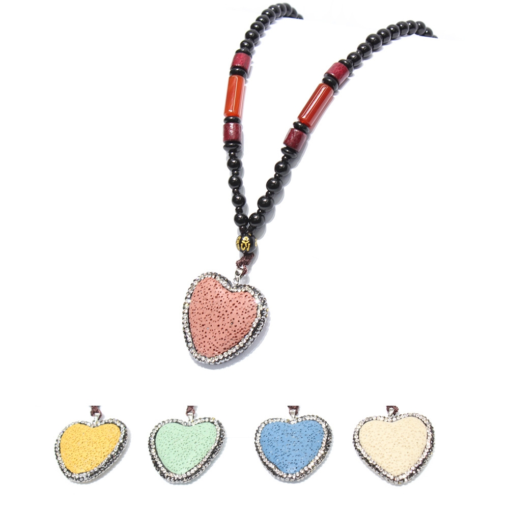 Rose Angel Korean heart-shaped pendant, multiple diamond heart-shaped necklaces, Valentine's Day gift jewelry wholesale details Picture