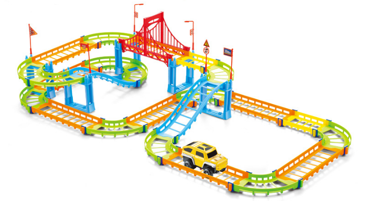 TRACK TOYS 百变拼装轨道车玩具 汽车玩具详情图3
