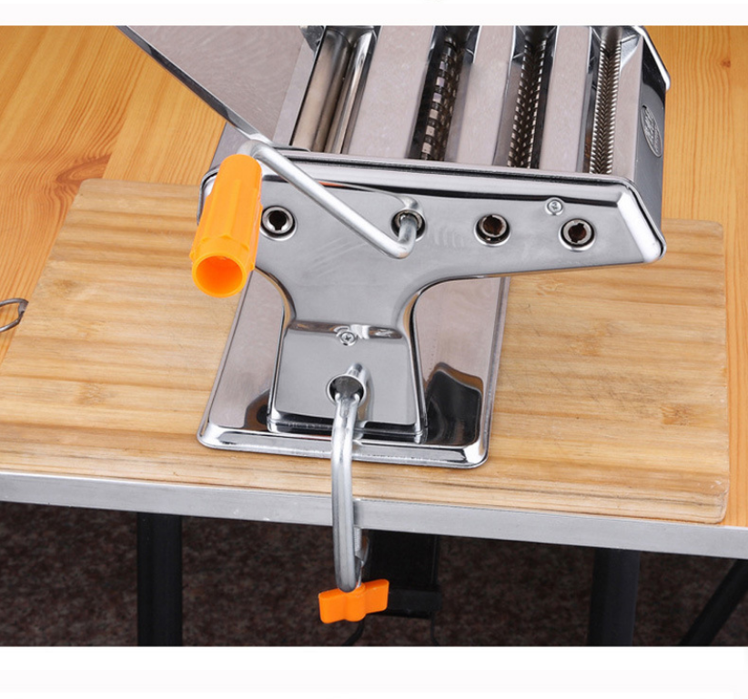 厂家直销150不锈钢手动压面机擀面皮机手摇家用面条机饺子皮机详情图6