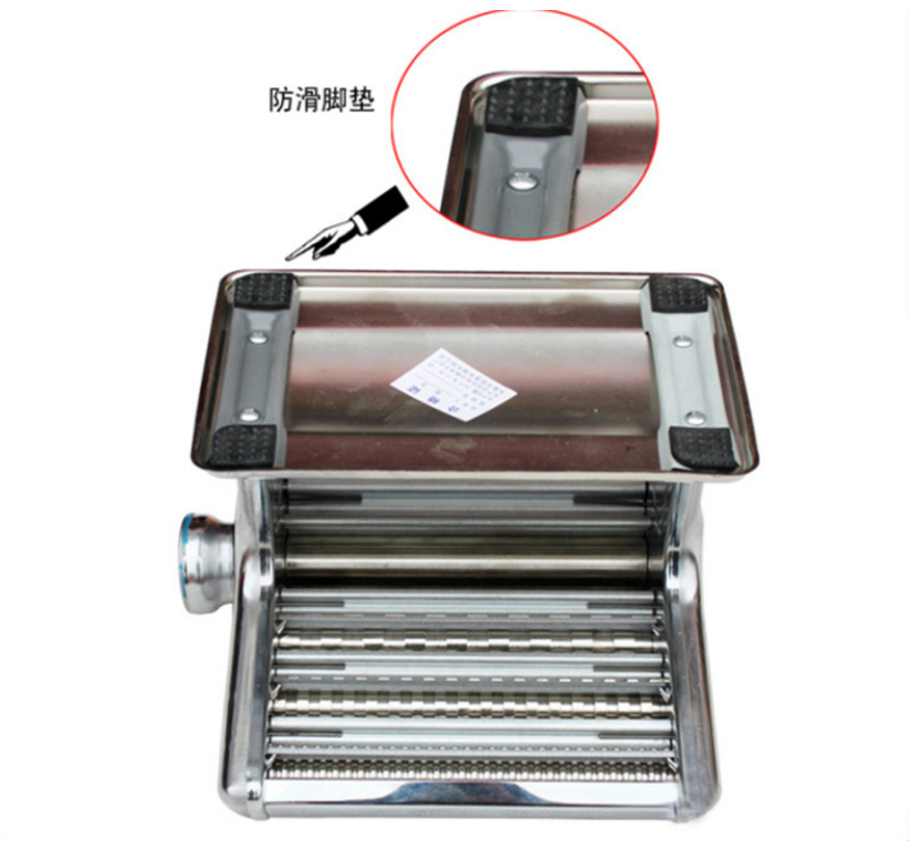 厂家直销150不锈钢手动压面机擀面皮机手摇家用面条机饺子皮机详情图7